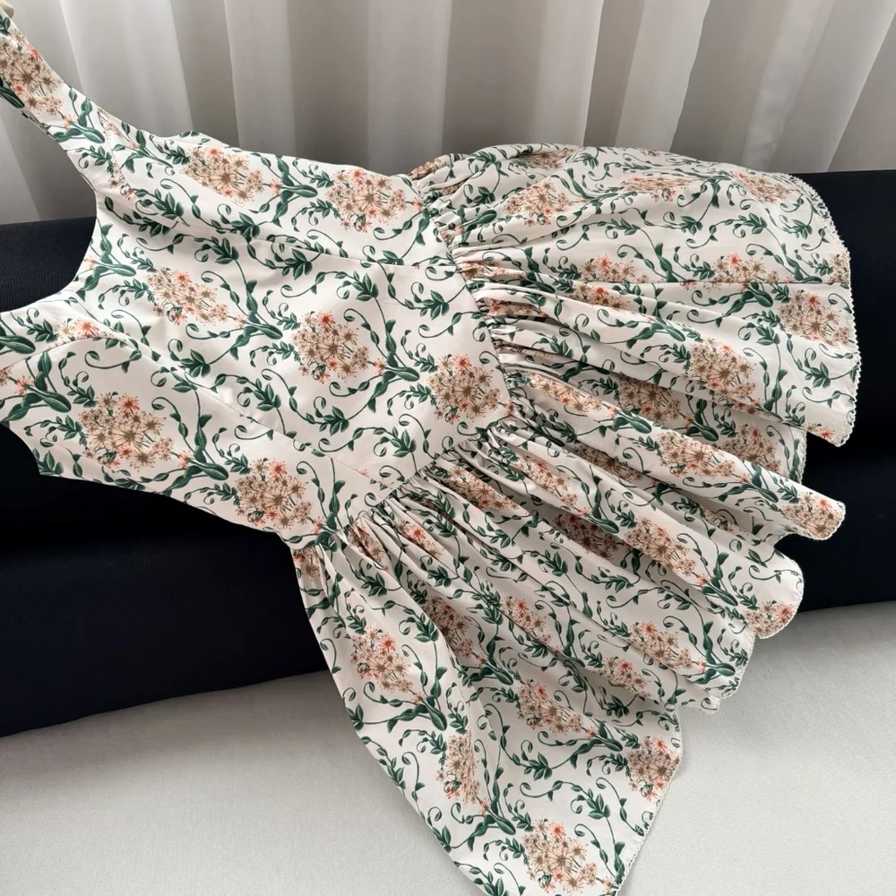 AGUA BY AGUA BENDITA Pluma floral corset cotton dress - Picture 12 of 13